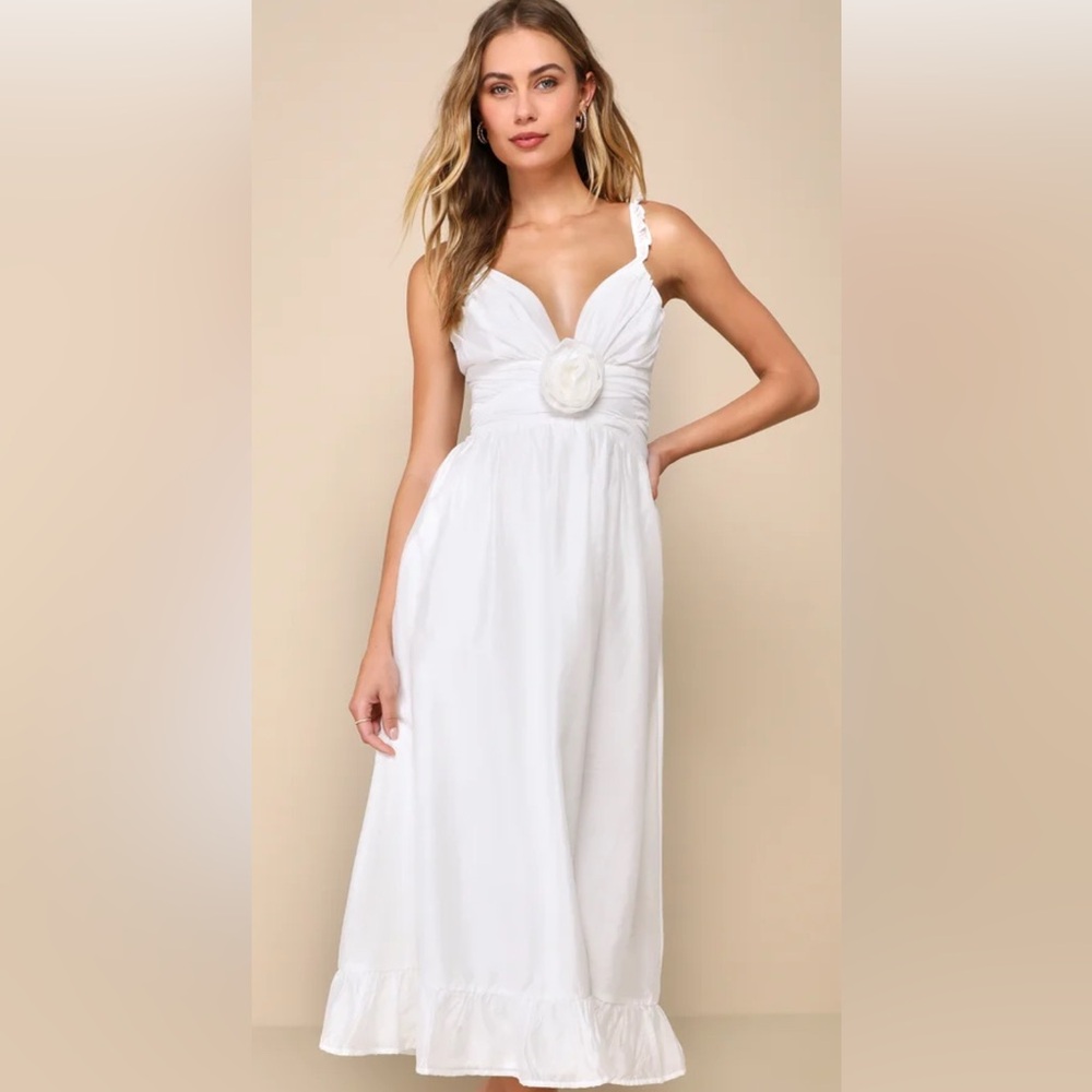 Lulu's White Sweetheart Sundress for Brides